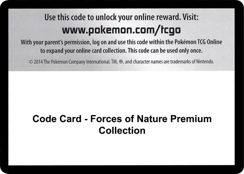 Image for Code Card - Forces of Nature Premium Collection (SM - Forbidden Light) - Pokemon