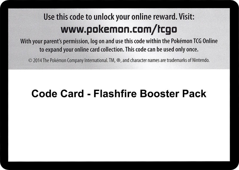 Image for Code Card - Flashfire Booster Pack (XY - Flashfire) (FLF) - Pokemon