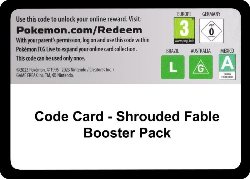 Image for Code Card - Shrouded Fable Booster Pack (SV: Shrouded Fable) - Pokemon