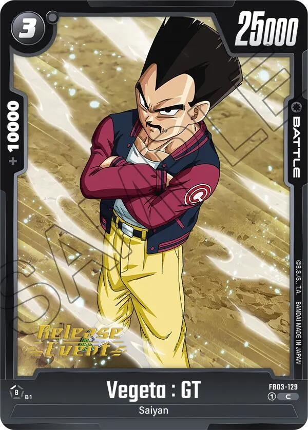 Vegeta : GT (Raging Roar Release Event Cards) (FB03-129)