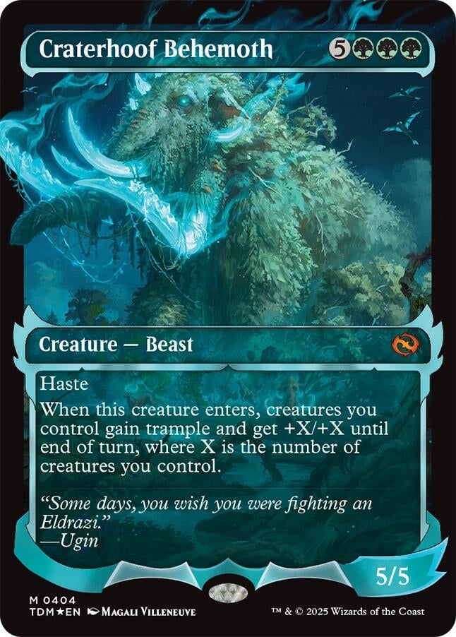 Image for Craterhoof Behemoth (Showcase) (Tarkir: Dragonstorm) (404) (TDM) - Magic: The Gathering