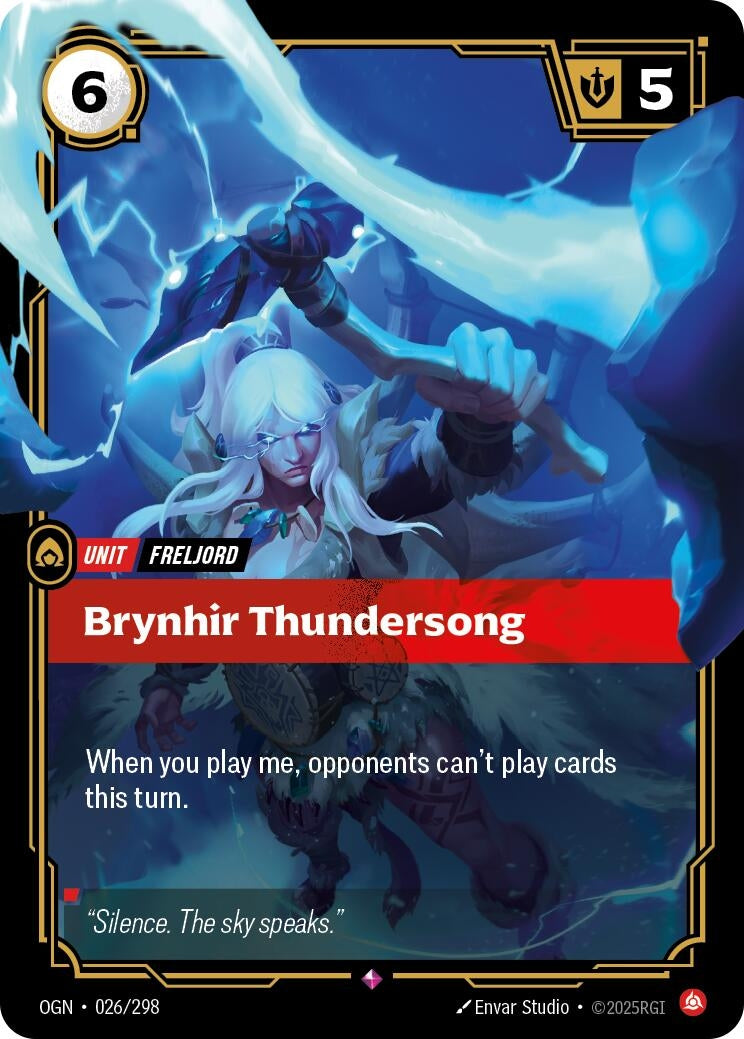 Image for Brynhir Thundersong (Origins) (026/298) - Riftbound: League of Legends Trading Card Game