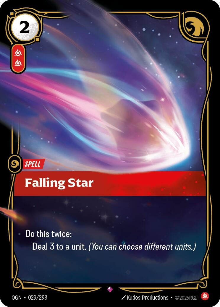 Image for Falling Star (Origins) (029/298) - Riftbound: League of Legends Trading Card Game