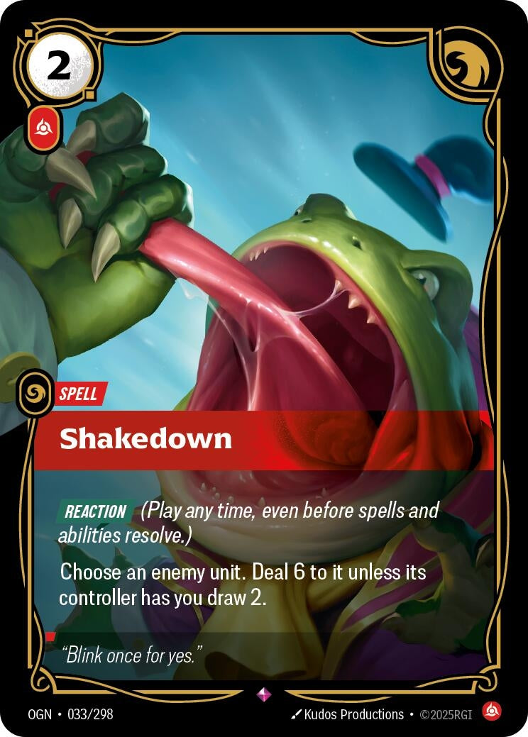 Image for Shakedown (Origins) (033/298) - Riftbound: League of Legends Trading Card Game