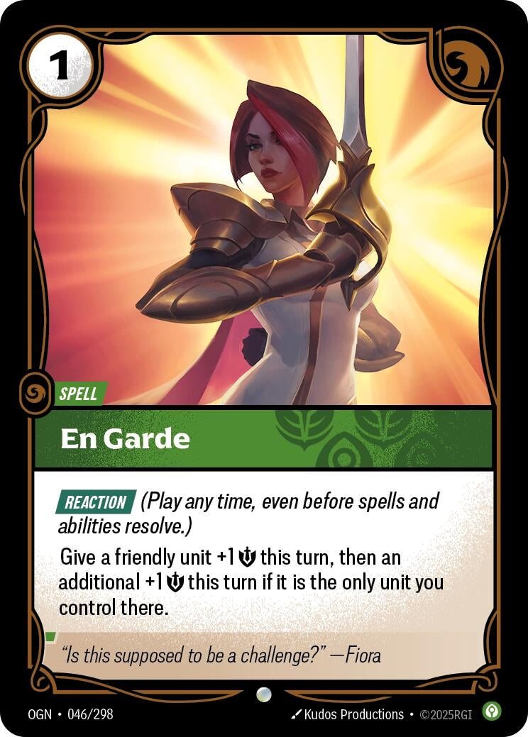 Image for En Garde (Origins) (046/298) - Riftbound: League of Legends Trading Card Game