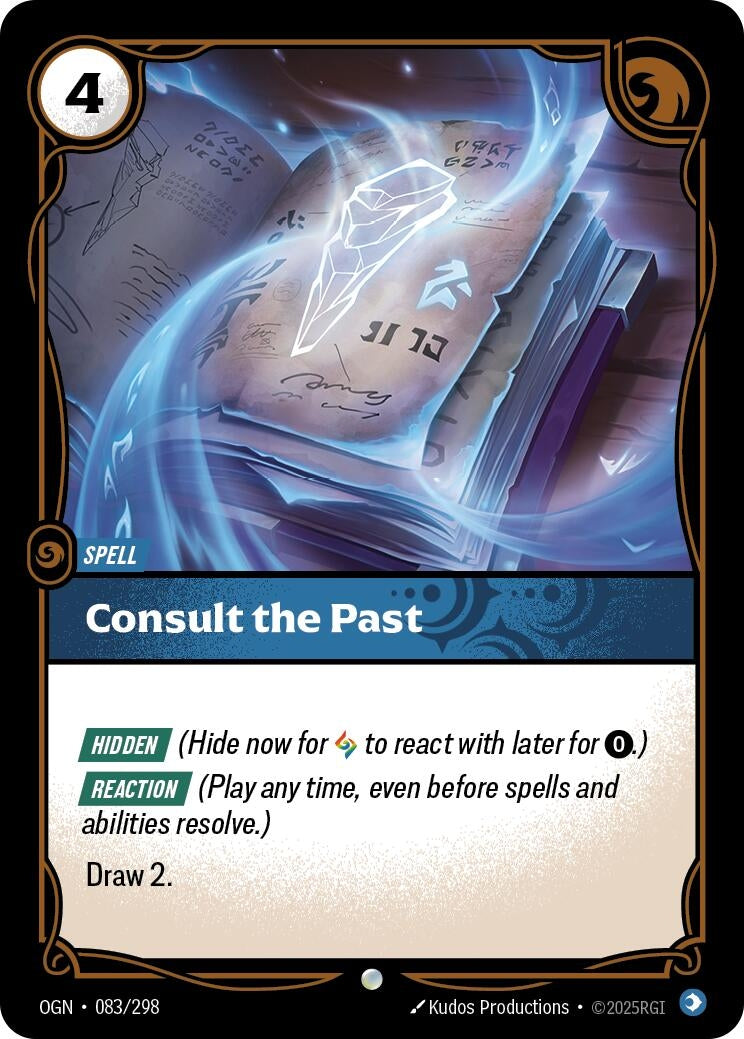 Image for Consult the Past (Origins) (083/298) - Riftbound: League of Legends Trading Card Game