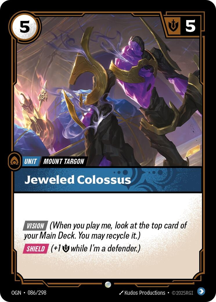 Image for Jeweled Colossus (Origins) (086/298) - Riftbound: League of Legends Trading Card Game