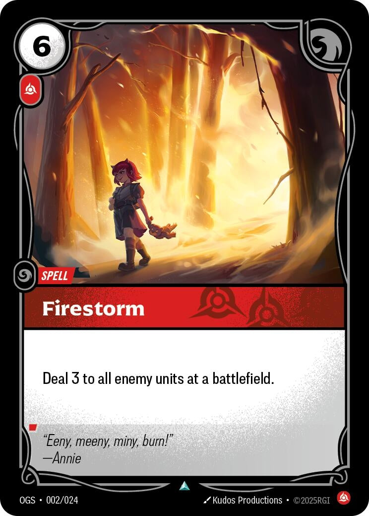 Image for Firestorm (Origins: Proving Grounds) (002/024) - Riftbound: League of Legends Trading Card Game