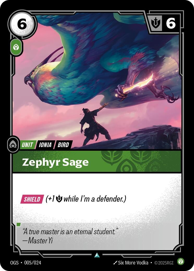 Image for Zephyr Sage (Origins: Proving Grounds) (005/024) - Riftbound: League of Legends Trading Card Game