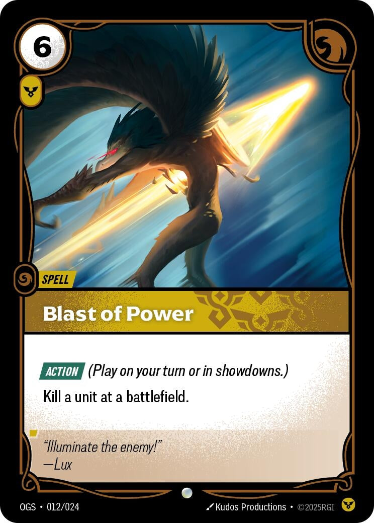 Image for Blast of Power (Origins: Proving Grounds) (012/024) - Riftbound: League of Legends Trading Card Game