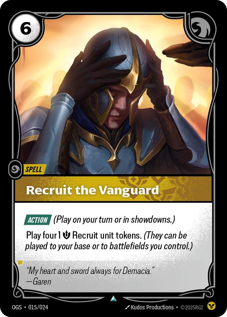 Image for Recruit the Vanguard (Origins: Proving Grounds) (015/024) - Riftbound: League of Legends Trading Card Game