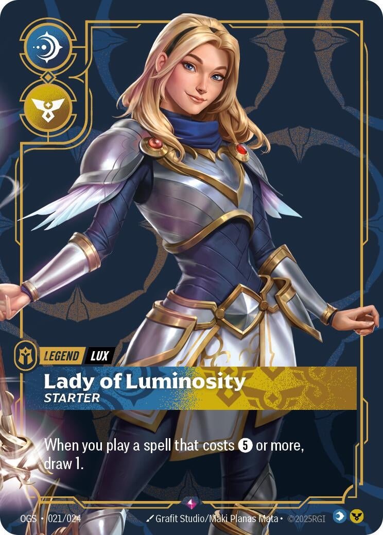 Image for Lux - Lady of Luminosity (Starter) (Origins: Proving Grounds) (021/024) - Riftbound: League of Legends Trading Card Game