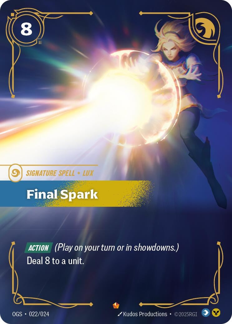 Image for Final Spark (Origins: Proving Grounds) (022/024) - Riftbound: League of Legends Trading Card Game