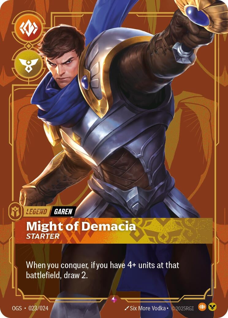 Image for Garen - Might of Demacia (Starter) (Origins: Proving Grounds) (023/024) - Riftbound: League of Legends Trading Card Game