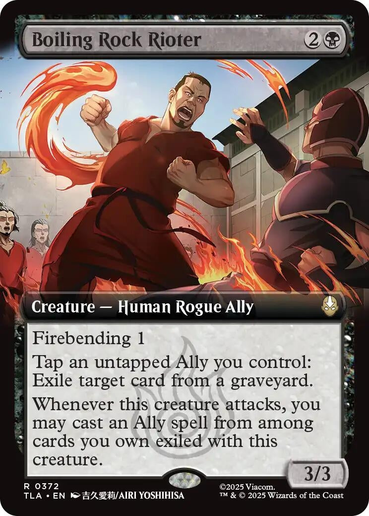 Image for Boiling Rock Rioter (Extended Art) (Avatar: The Last Airbender) (372) - Magic: The Gathering