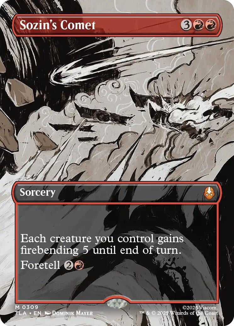 Image for Sozin's Comet (0309) (Borderless) (Avatar: The Last Airbender) (309) - Magic: The Gathering