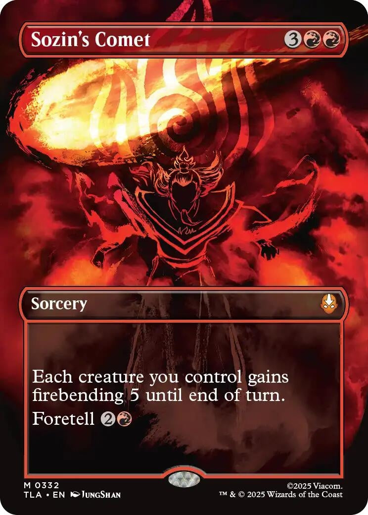 Image for Sozin's Comet (0332) (Borderless) (Avatar: The Last Airbender) (332) - Magic: The Gathering