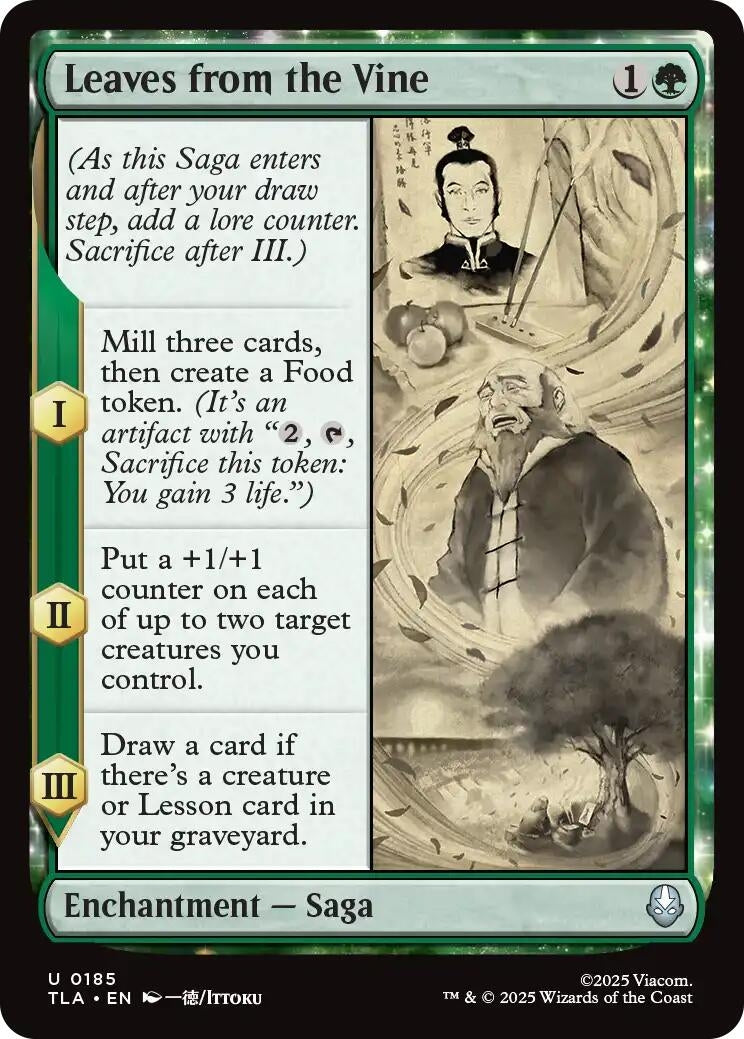 Image for Leaves from the Vine (Avatar: The Last Airbender) (185) - Magic: The Gathering