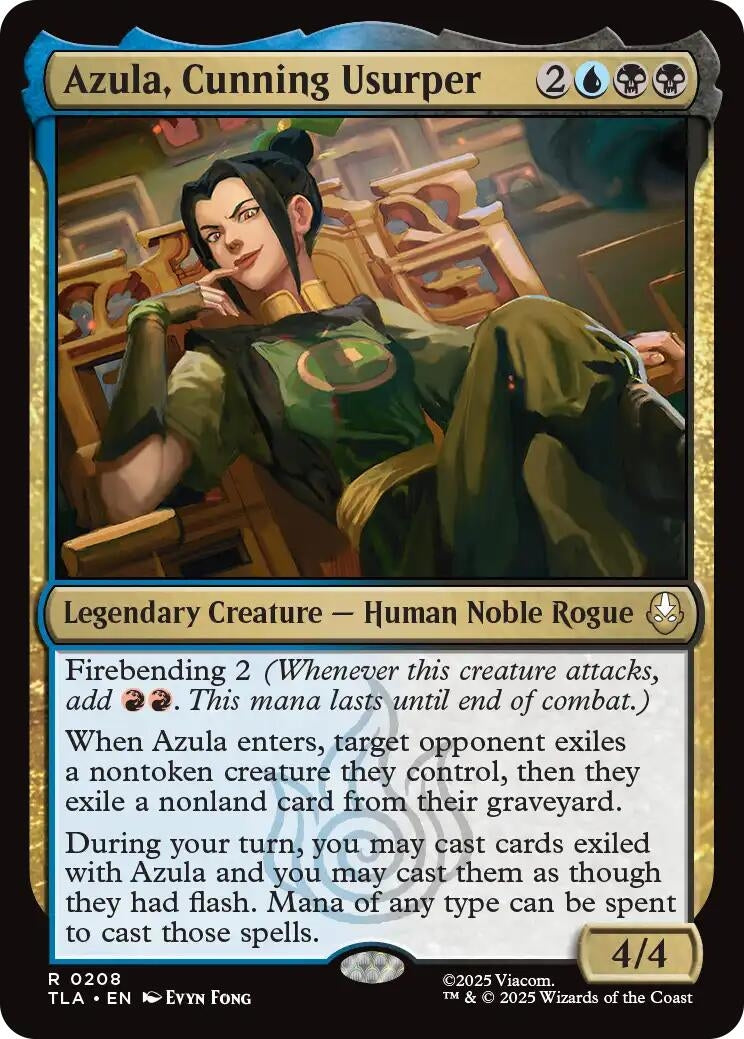 Image for Azula, Cunning Usurper (Avatar: The Last Airbender) (208) - Magic: The Gathering
