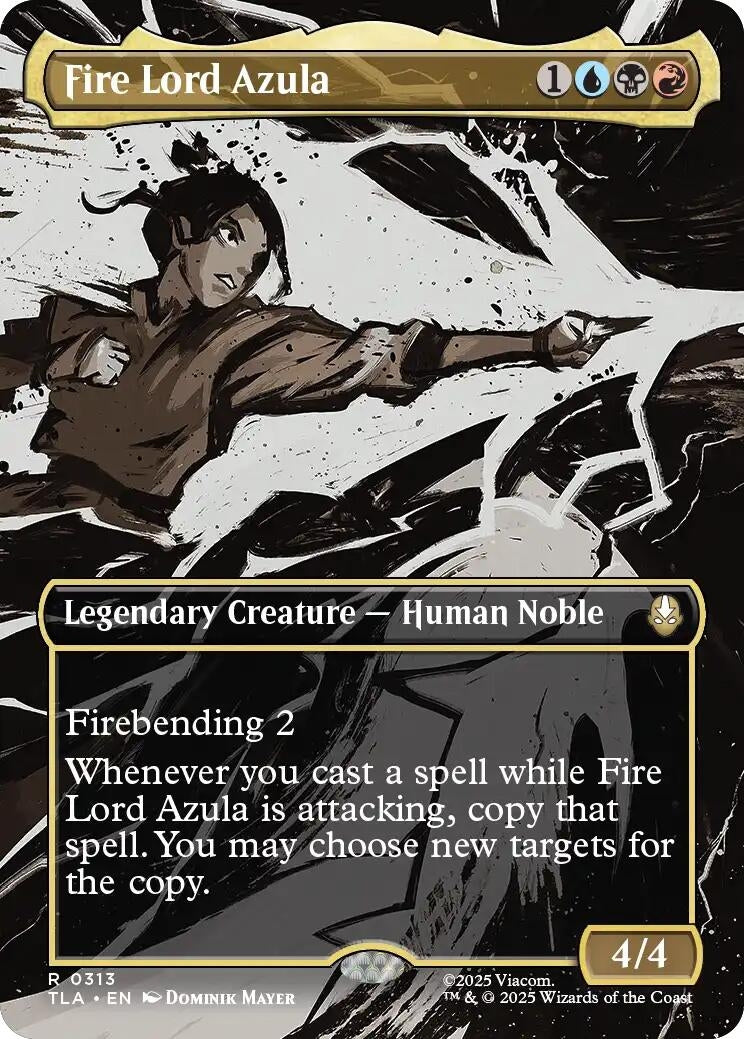 Image for Fire Lord Azula (0313) (Borderless) (Avatar: The Last Airbender) (313) - Magic: The Gathering