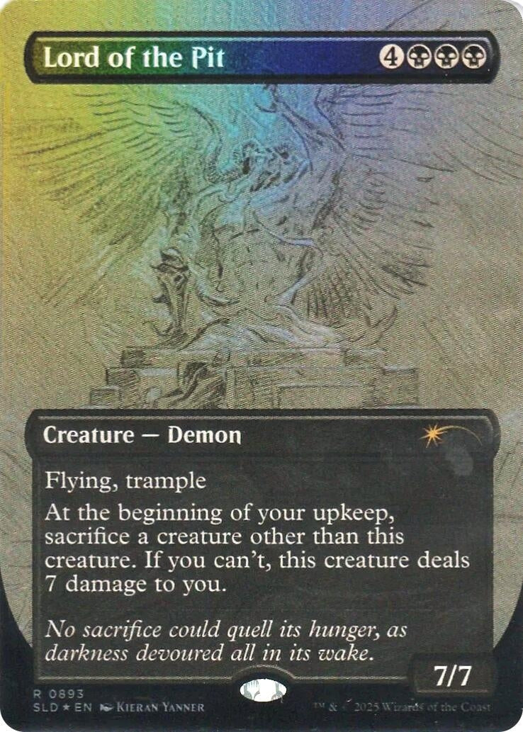 Lord of the Pit (Sketch Showcase) (Rainbow Foil) (Secret Lair Drop Series) (893)