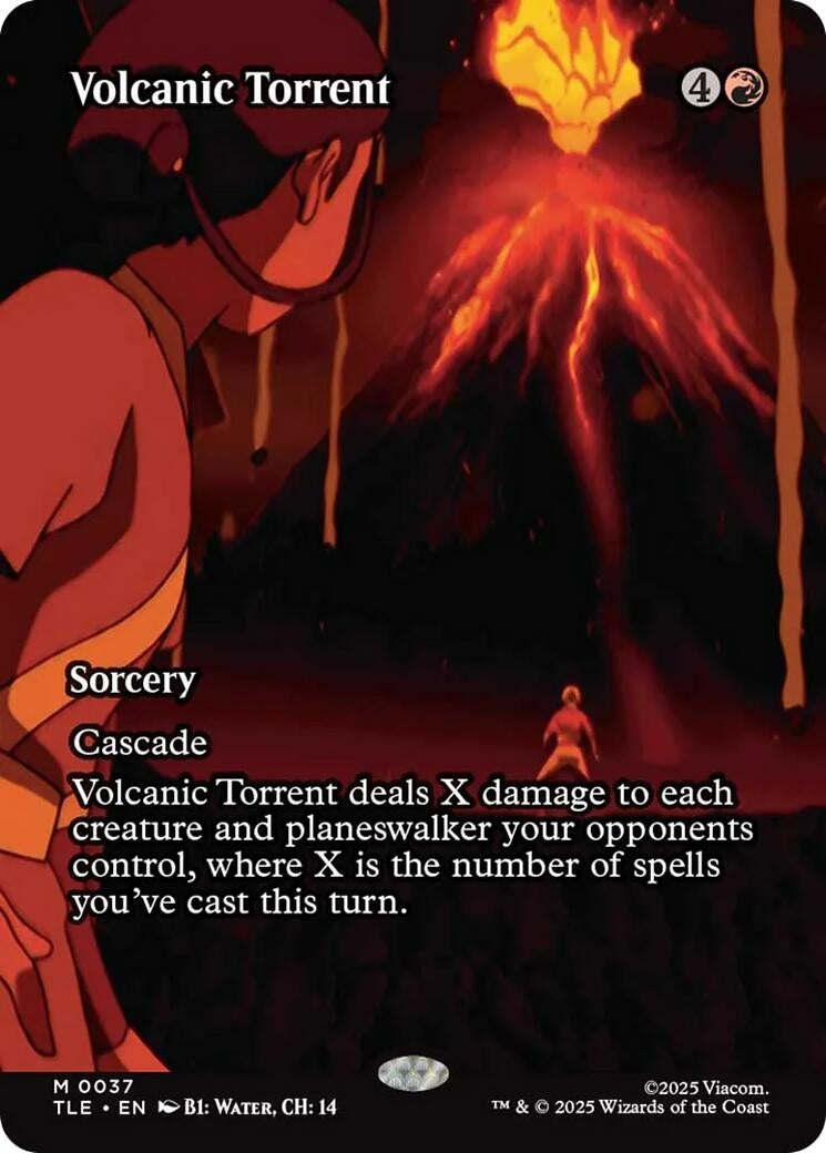 Image for Volcanic Torrent (Borderless) (37) - Magic: The Gathering