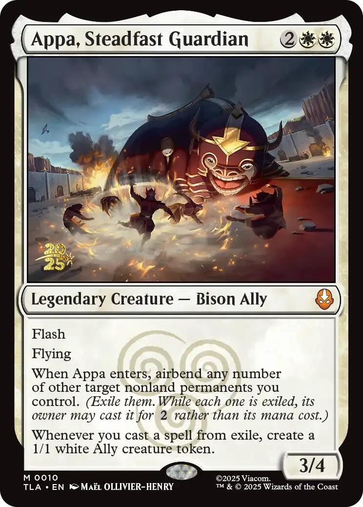 Image for Appa, Steadfast Guardian (Prerelease Cards) (10) (PRE) - Magic: The Gathering