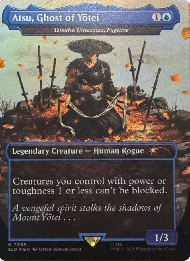 Image for Atsu, Ghost of Yotei - Tetsuko Umezawa, Fugitive (Rainbow Foil) (Secret Lair Drop Series) (7055) (SLD) - Magic: The Gathering