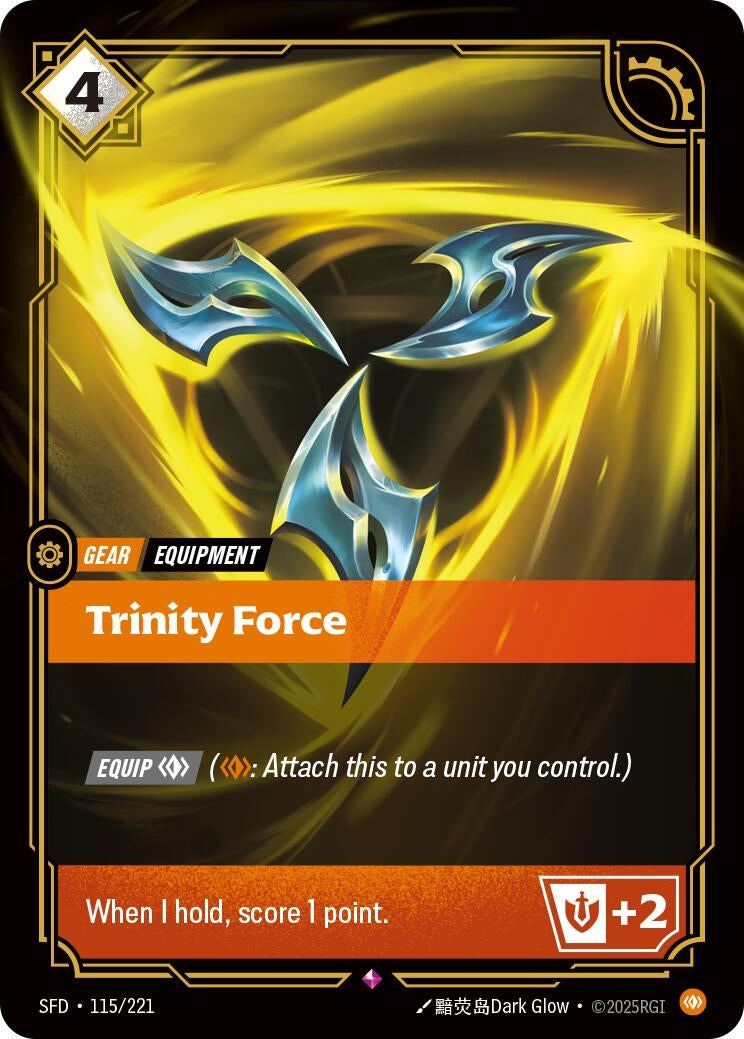 Image for Trinity Force (Spiritforged) (115/221) - Riftbound: League of Legends Trading Card Game