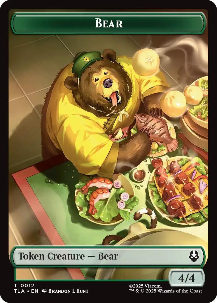 Image for Bear // Food (0020) Double-Sided Token (12 // 20) - Magic: The Gathering