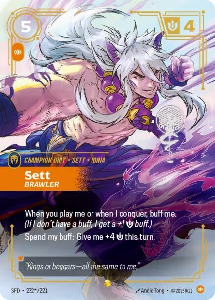 Sett - Brawler (Signature) (Spiritforged) (232*/221)