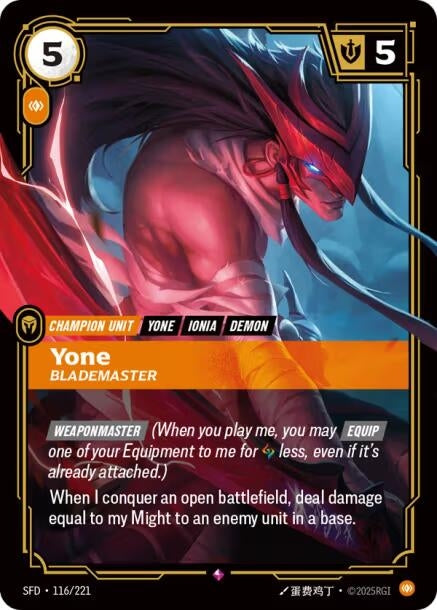 Yone - Blademaster (Spiritforged) (116/221)
