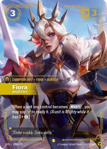 Fiora - Worthy (Alternate Art) (Spiritforged) (180a/221)