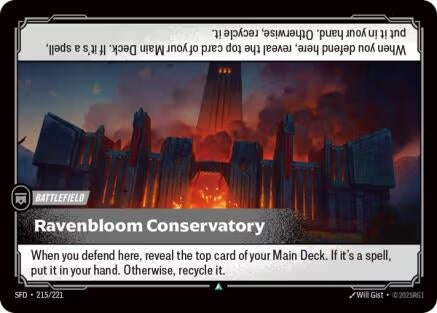 Image for Ravenbloom Conservatory (Spiritforged) (215/221) - Riftbound: League of Legends Trading Card Game