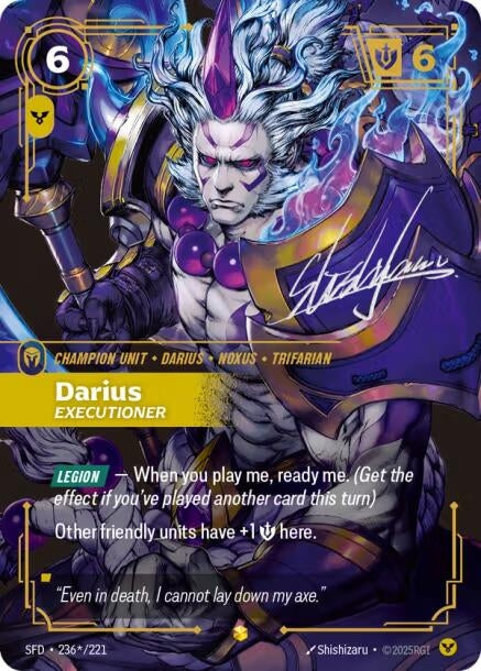 Darius - Executioner (Signature) (Spiritforged) (236*/221)