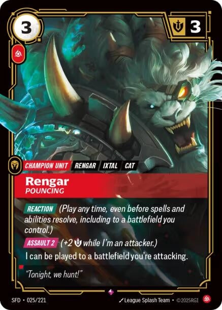 Rengar - Pouncing (Spiritforged) (025/221)