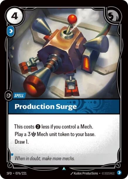 Image for Production Surge (Spiritforged) (076/221) - Riftbound: League of Legends Trading Card Game