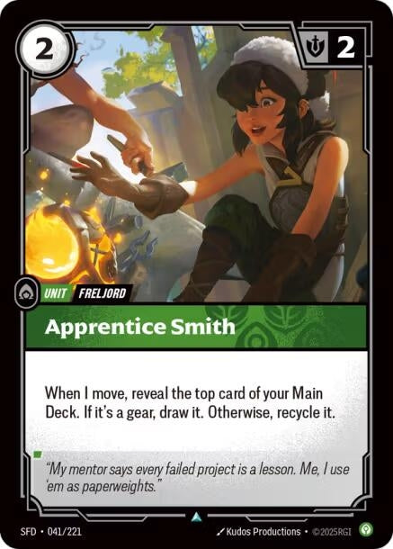 Image for Apprentice Smith (Spiritforged) (041/221) - Riftbound: League of Legends Trading Card Game