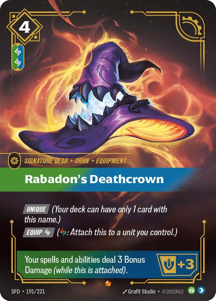 Image for Rabadon's Deathcrown (Spiritforged) (191/221) - Riftbound: League of Legends Trading Card Game