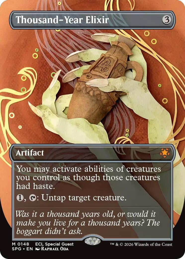 Image for Thousand-Year Elixir (Borderless) (Special Guests) (148) (SPG) - Magic: The Gathering