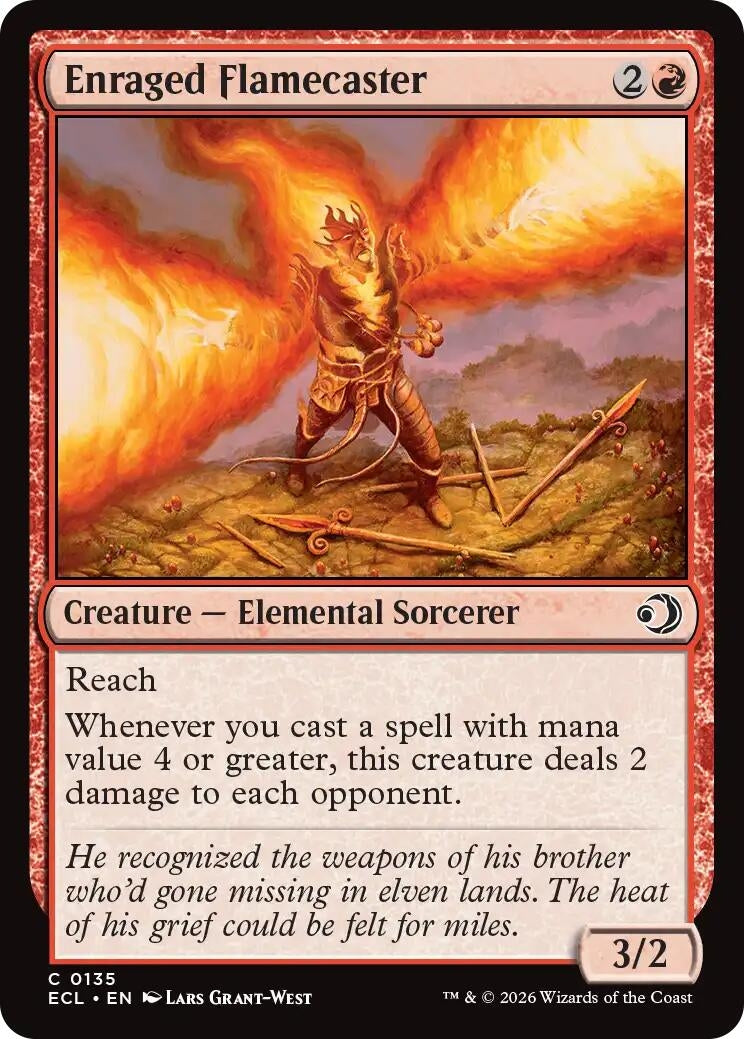 Enraged Flamecaster (Lorwyn Eclipsed) (135)