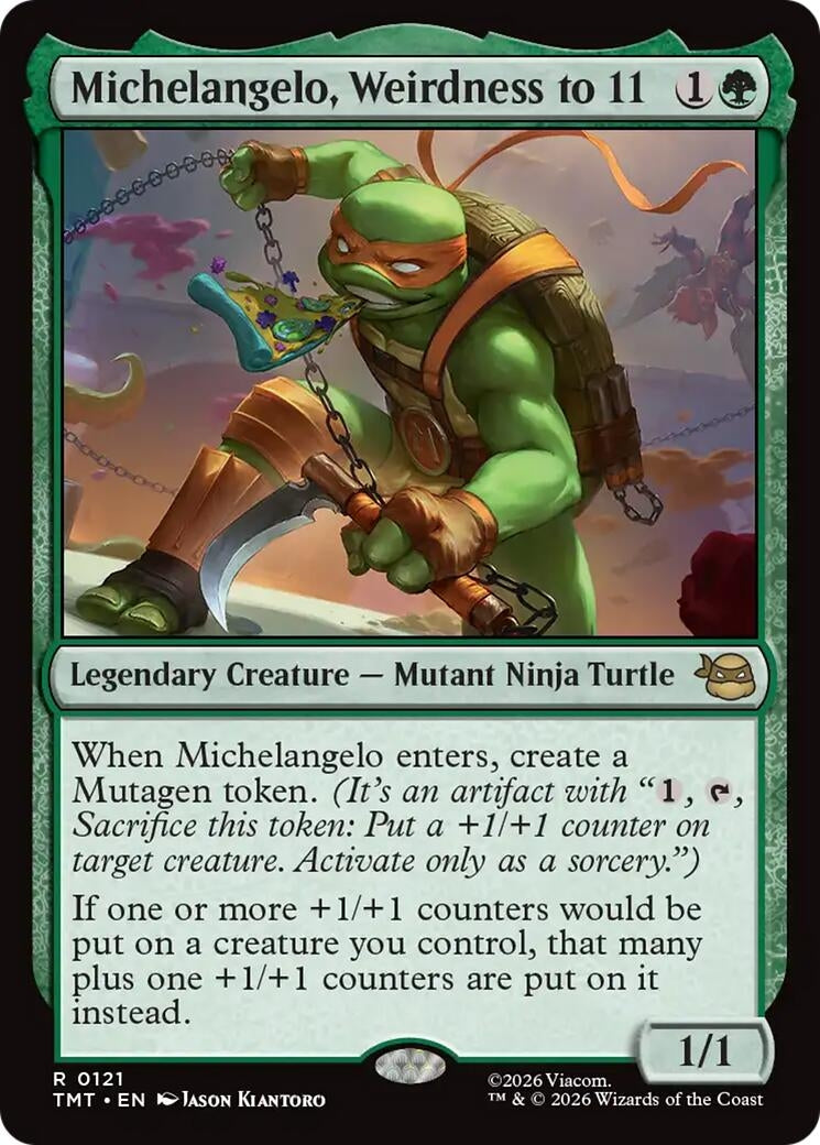 Image for Michelangelo, Weirdness to 11 (Teenage Mutant Ninja Turtles) (121) - Magic: The Gathering
