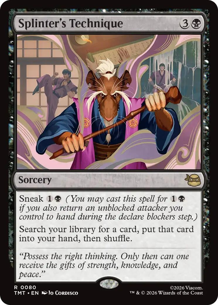 Image for Splinter's Technique (Teenage Mutant Ninja Turtles) (80) - Magic: The Gathering