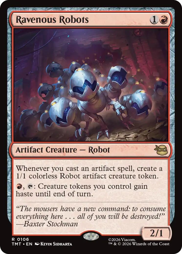 Image for Ravenous Robots (Teenage Mutant Ninja Turtles) (106) - Magic: The Gathering