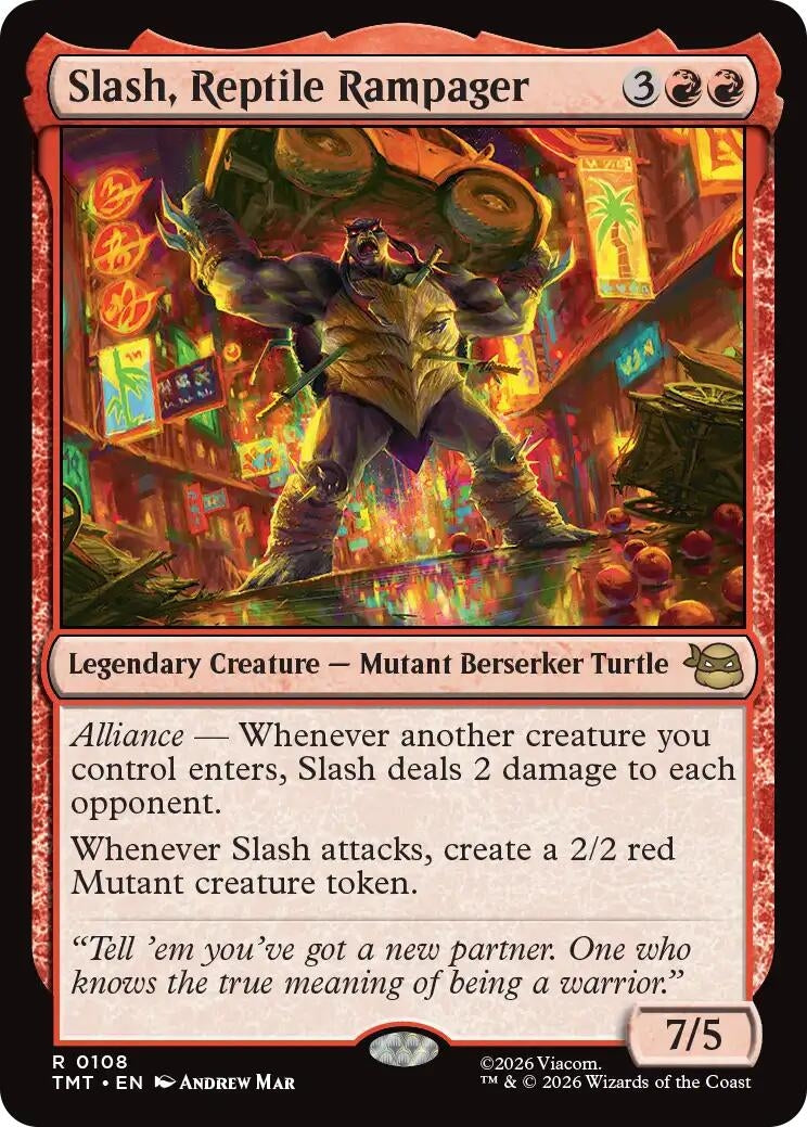 Image for Slash, Reptile Rampager (Teenage Mutant Ninja Turtles) (108) - Magic: The Gathering