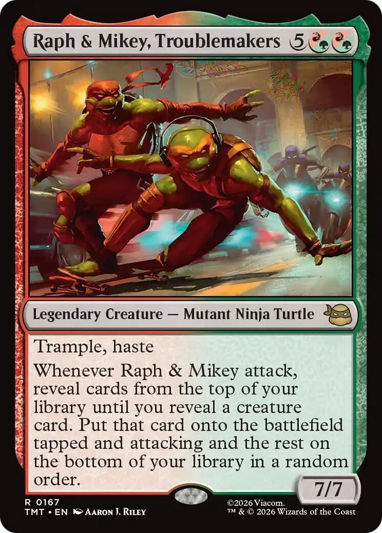 Image for Raph & Mikey, Troublemakers (Teenage Mutant Ninja Turtles) (167) - Magic: The Gathering