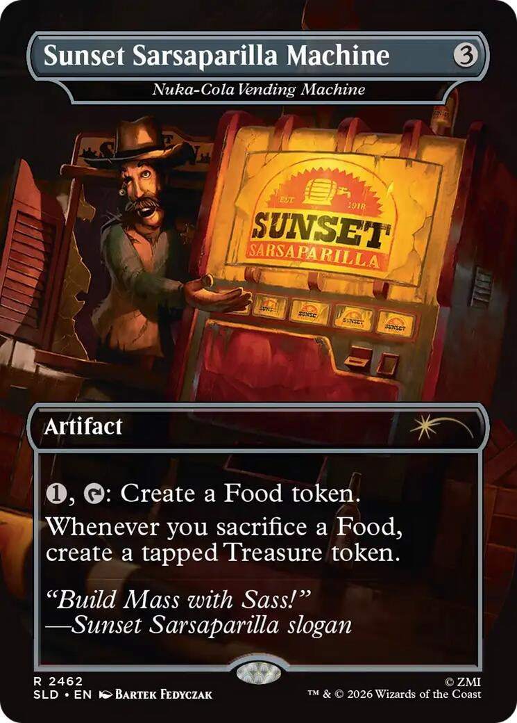 Image for Sunset Sarsaparilla Machine - Nuka-Cola Vending Machine (Secret Lair Drop Series) (2462) (SLD) - Magic: The Gathering