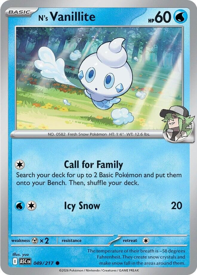 N's Vanillite (ME: Ascended Heroes) (049/217)