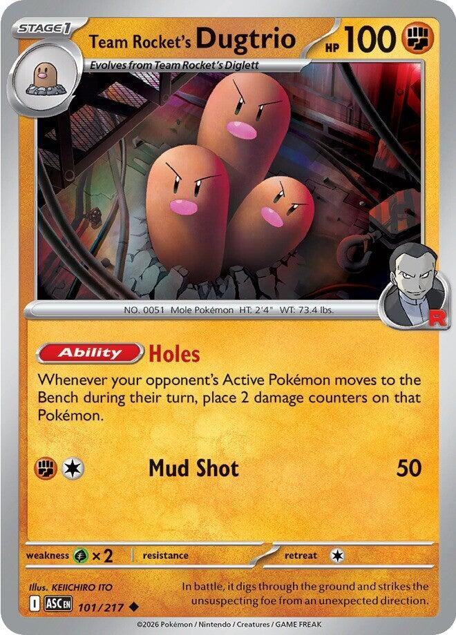 Team Rocket's Dugtrio (ME: Ascended Heroes) (101/217)