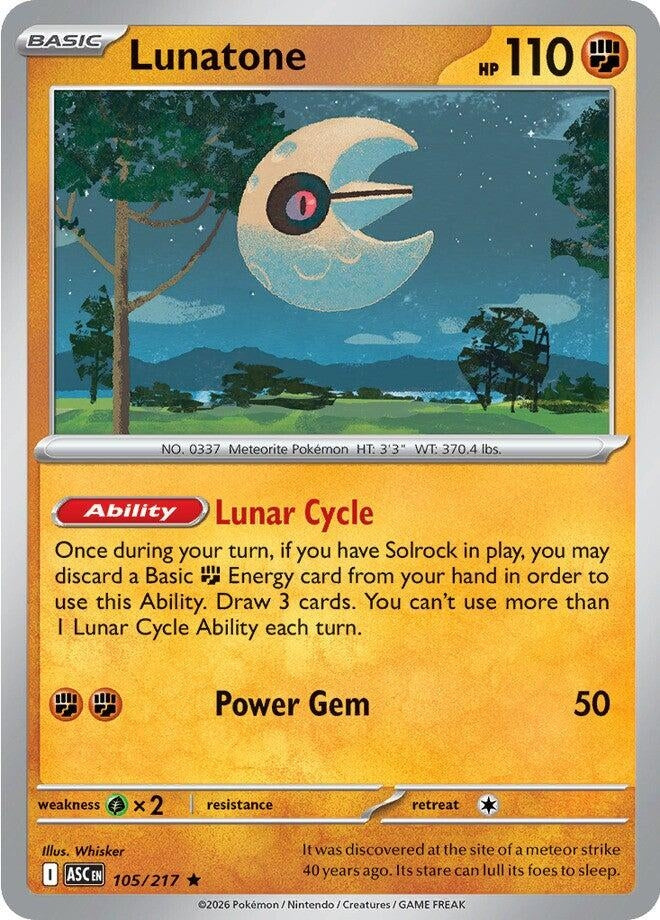 Lunatone (ME: Ascended Heroes) (105/217)